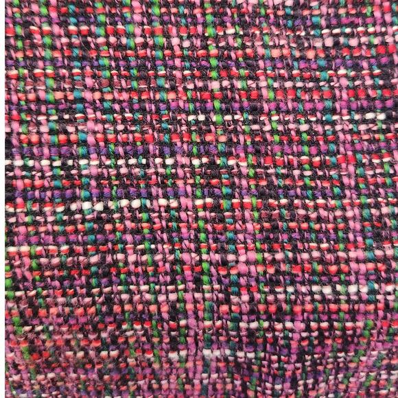 Boden Smart Day Pink & Green Multi Color Tweed Shift Dress Women Size 2 - Picture 6 of 8